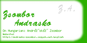 zsombor andrasko business card